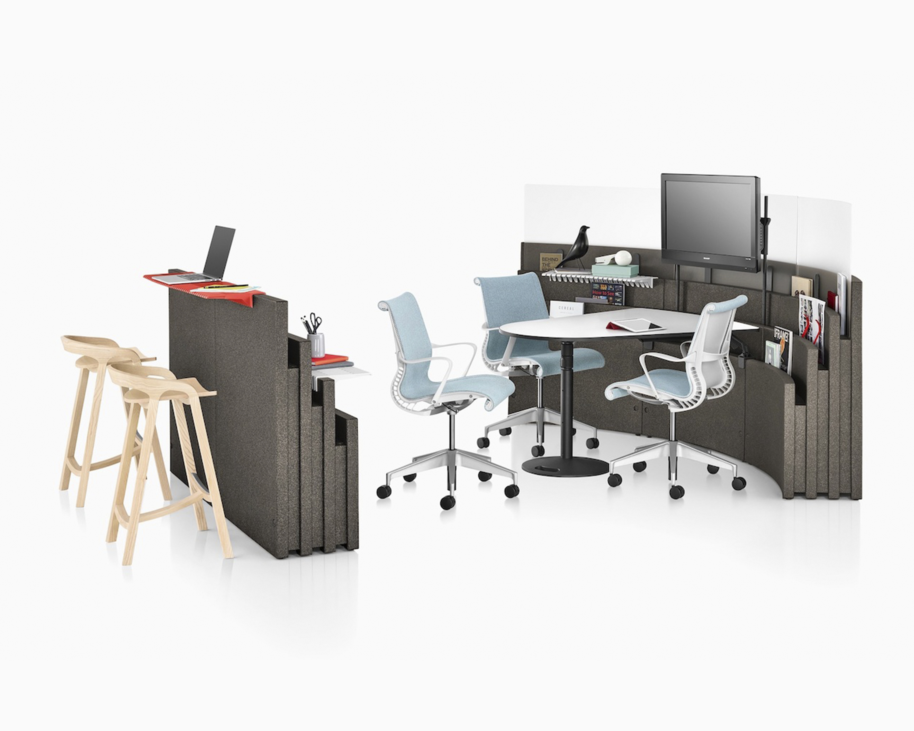 办公屏风|屏风工作站|办公家具|设计师家具|Metaform Portfolio 工作卡位